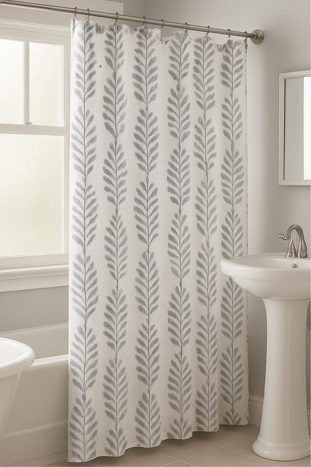 Rideaux à Motifs - Salle de Bain