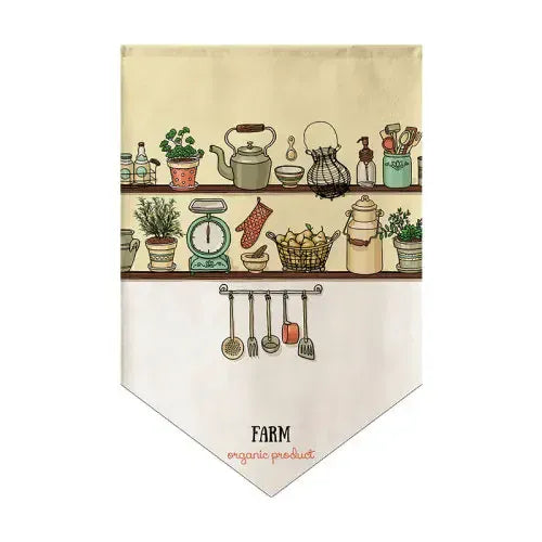 09 / W40xH60cm Rideau Court Nordique à Triangles – Demi Rideau Style Noren pour Cuisine, Chambre, Café ou Boutique