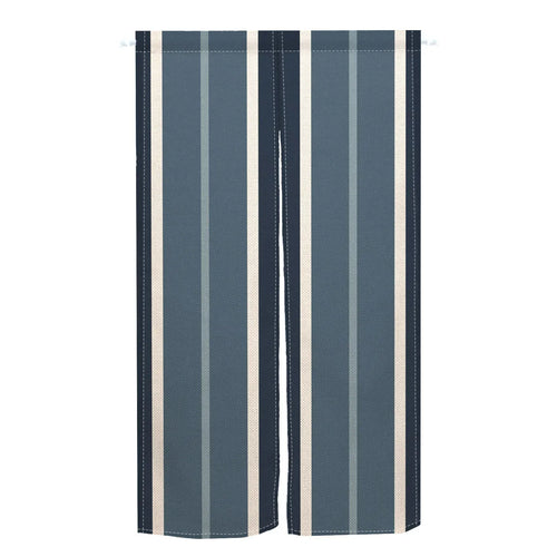 1 / 80x150cm Noren Japonais à Rayures Colorées – Rideau de Porte Vertical, Tissu Lin, Séparation Entrée Chambre Cuisine