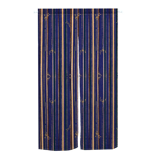 14 / 70x120cm Noren Japonais à Rayures Colorées – Rideau de Porte Vertical, Tissu Lin, Séparation Entrée Chambre Cuisine