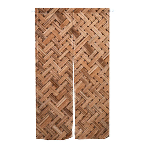 17 / 65x90cm Noren Japonais à Rayures Colorées – Rideau de Porte Vertical, Tissu Lin, Séparation Entrée Chambre Cuisine