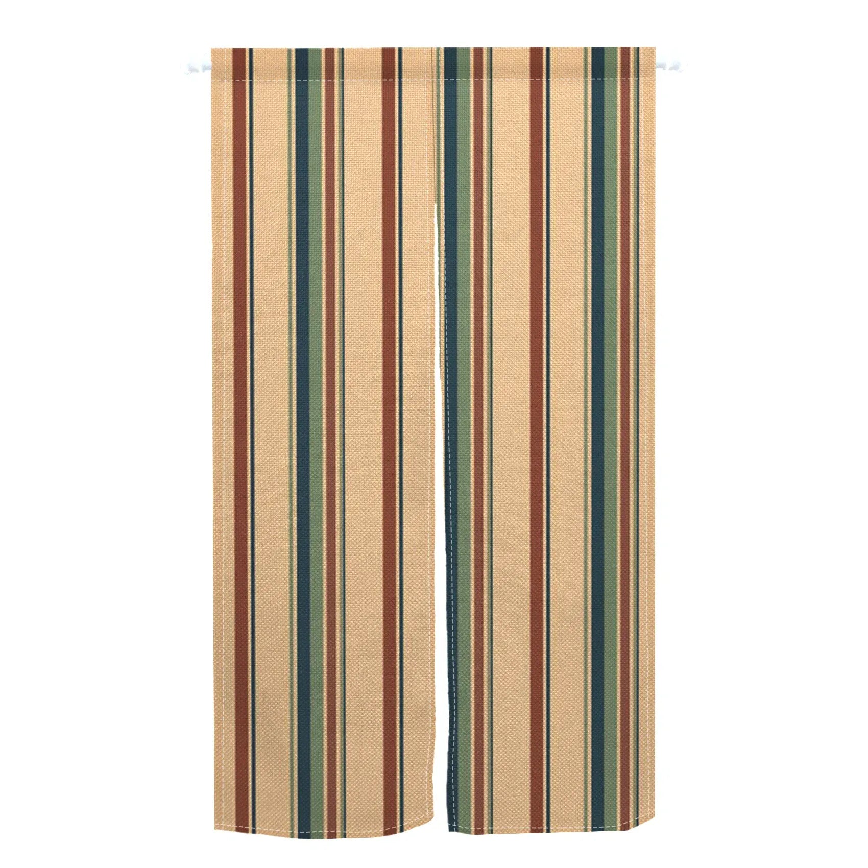 3 / 85x150cm Noren Japonais à Rayures Colorées – Rideau de Porte Vertical, Tissu Lin, Séparation Entrée Chambre Cuisine