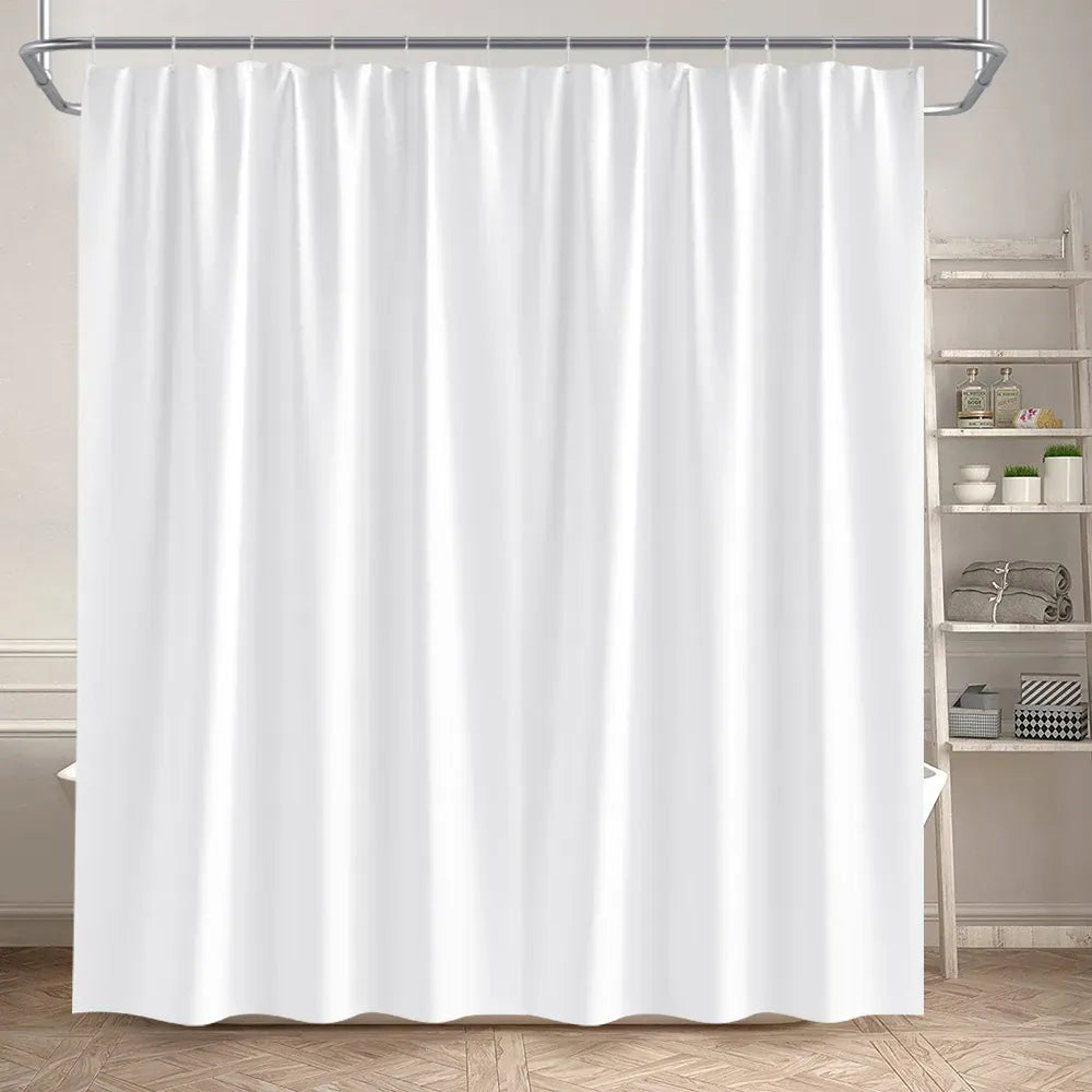 420AF / 300x180cm-118x70in Rideau de Douche Uni Coloré – Rose, Bleu ou Vert, Style Moderne Minimaliste avec Crochets