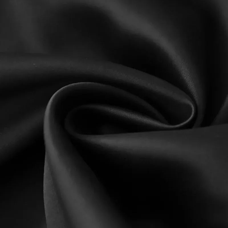 Black 1piece / W250xL160cm 1piece / Grommet Top(Rings) Rideau Court Occultant Doublure Bleu – Drapé Uni Élégant pour Salon, Chambre ou Baie Vitrée