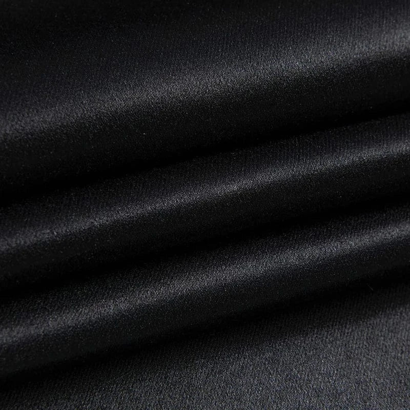 Black / W100cm x H250cm / Pull Pleated Tape Rideaux Occultants Modernes – Salon & Chambre, Tissus Haut de Gamme