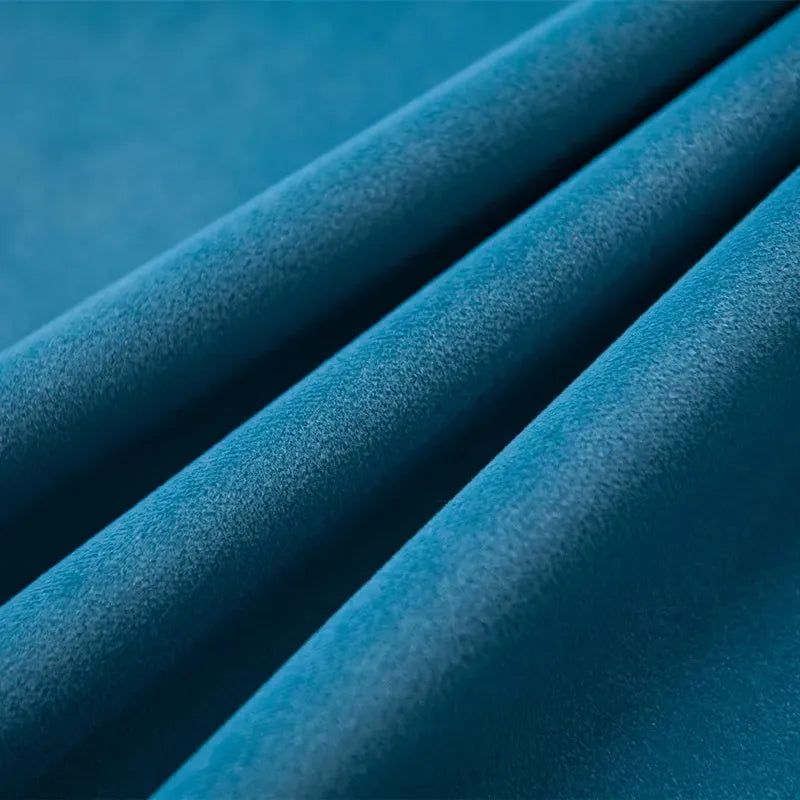 Blue / 1 piece W200xH310cm / Pull pleated tape Rideaux 310 cm Occultants Velours Sur Mesure – Isolation Thermique & Phonique Salon, Chambre