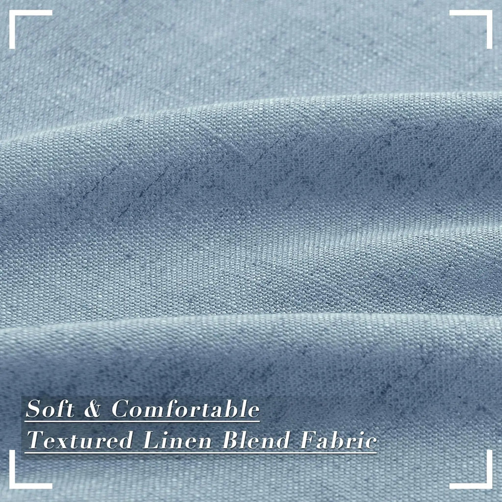 Blue / W250xH310cm 1piece / Rings Voilage Contemporain Salon & Séjour – Extra-Long, Style Élégant et Transparent