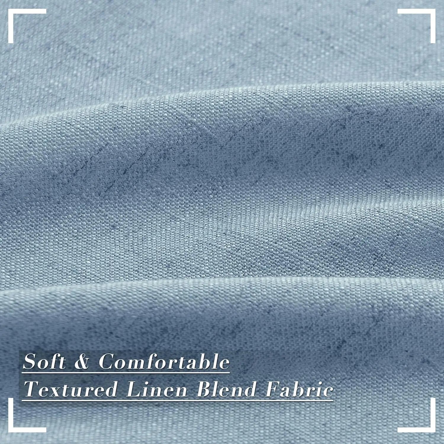 Blue / W250xH310cm 1piece / Rings Voilage Contemporain Salon & Séjour – Extra-Long, Style Élégant et Transparent