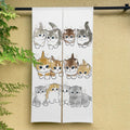 CLX00931 / 80x120cm Rideau Noren Chat Mignon – Demi-Portière Décorative pour Cuisine, Chambre et Entrée