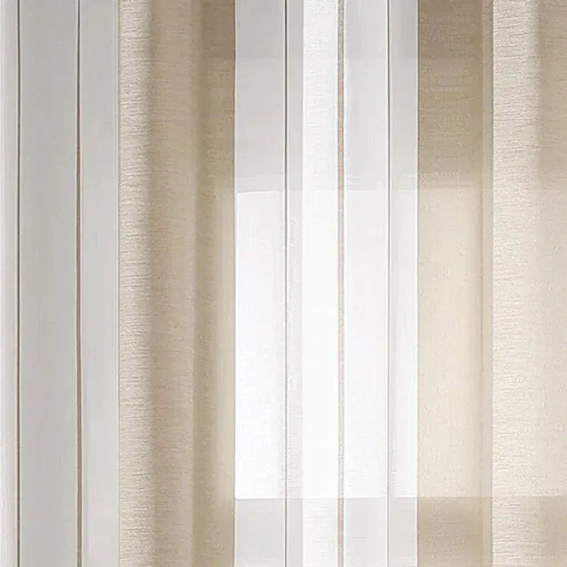 color 02 / W200cm x L250cm / Metal Grommet Top|CHINA Tenture Contemporaine Salon & Séjour – Rideaux Tulle à Rayures Verticales Élégants