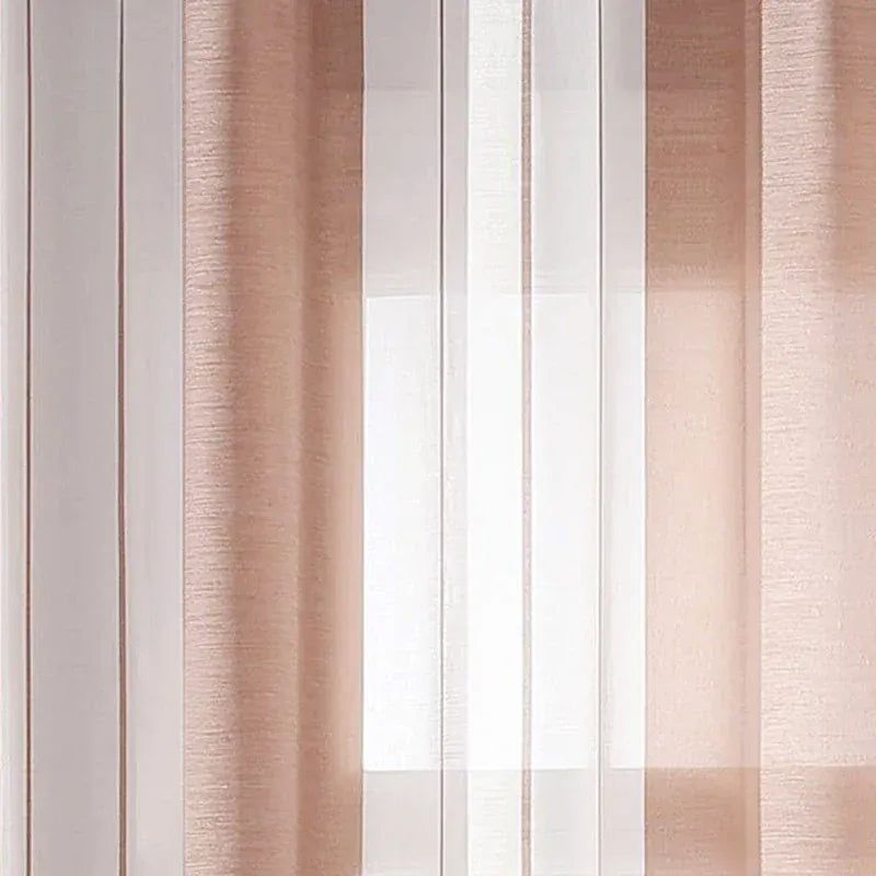 color 03 / W150cm x L270cm / Metal Grommet Top|CHINA Tenture Contemporaine Salon & Séjour – Rideaux Tulle à Rayures Verticales Élégants