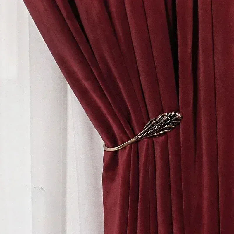 Curtains-5 / W250cmxH250cm 1PC / Grommet Top(Rings) Rideaux Thermiques en Velours Bleu Roi – Occultants Luxe pour Salon et Séjour Modernes