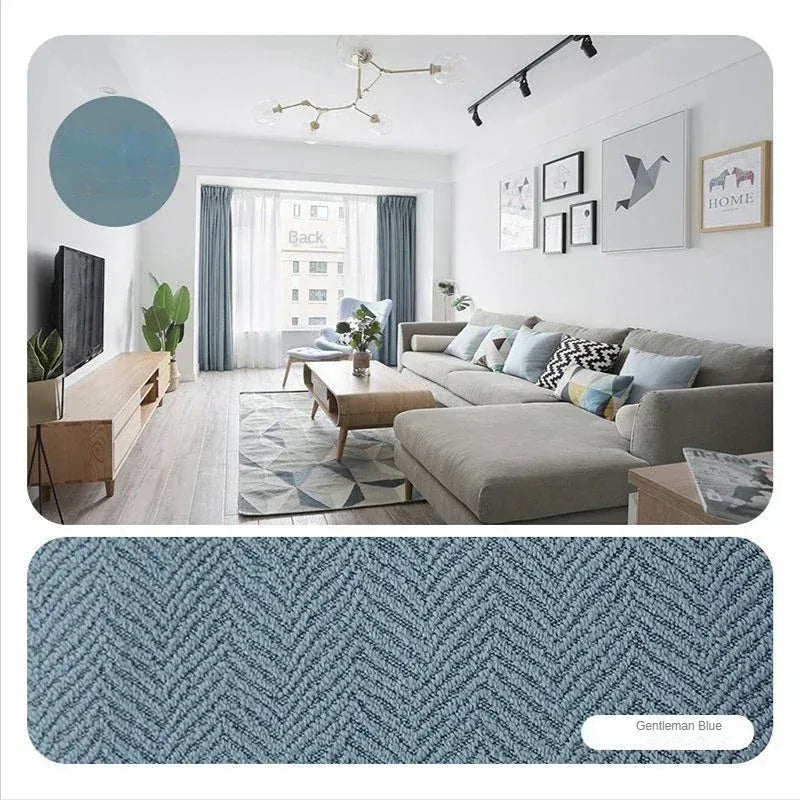 D / W260cmxH250cm 1PC / Metal Grommet Top Rideaux Occultants Modernes – Tissu Épais Anti-Soleil et Insonorisant pour Salon, Chambre ou Baie Vitrée