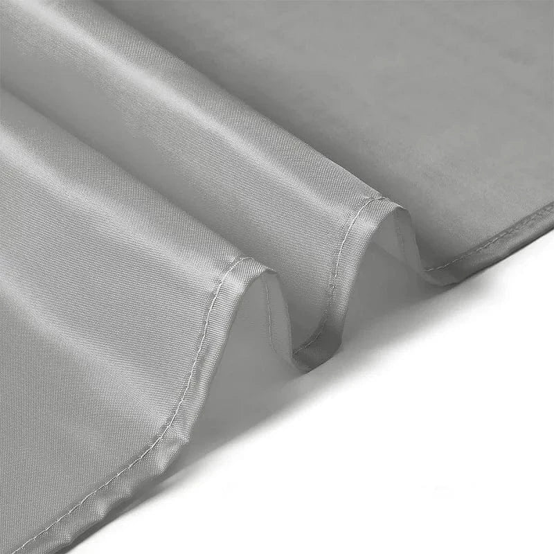 Grey 1PC Rideau de Douche Étanche PEVA – Design Uni avec Plis Vagues, Anti-Moisissures et Crochets Inclus