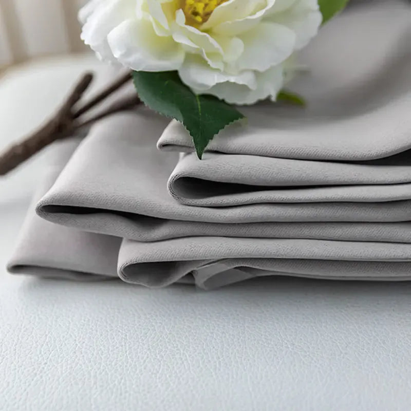 light gray / W200xL270cm 1pieces / 1.Rings top Tenture Élégante Haut de Gamme – Rideaux Occultants Modernes en Tissu Épais pour Salon