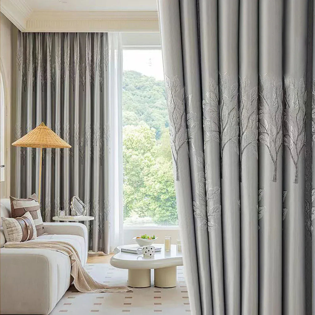 Light Grey / W145xH233cm / Grommet Top Rideaux Occultants Bleu Tiffany – Isolation Thermique, Protection Solaire, Chambre Haut de Gamme