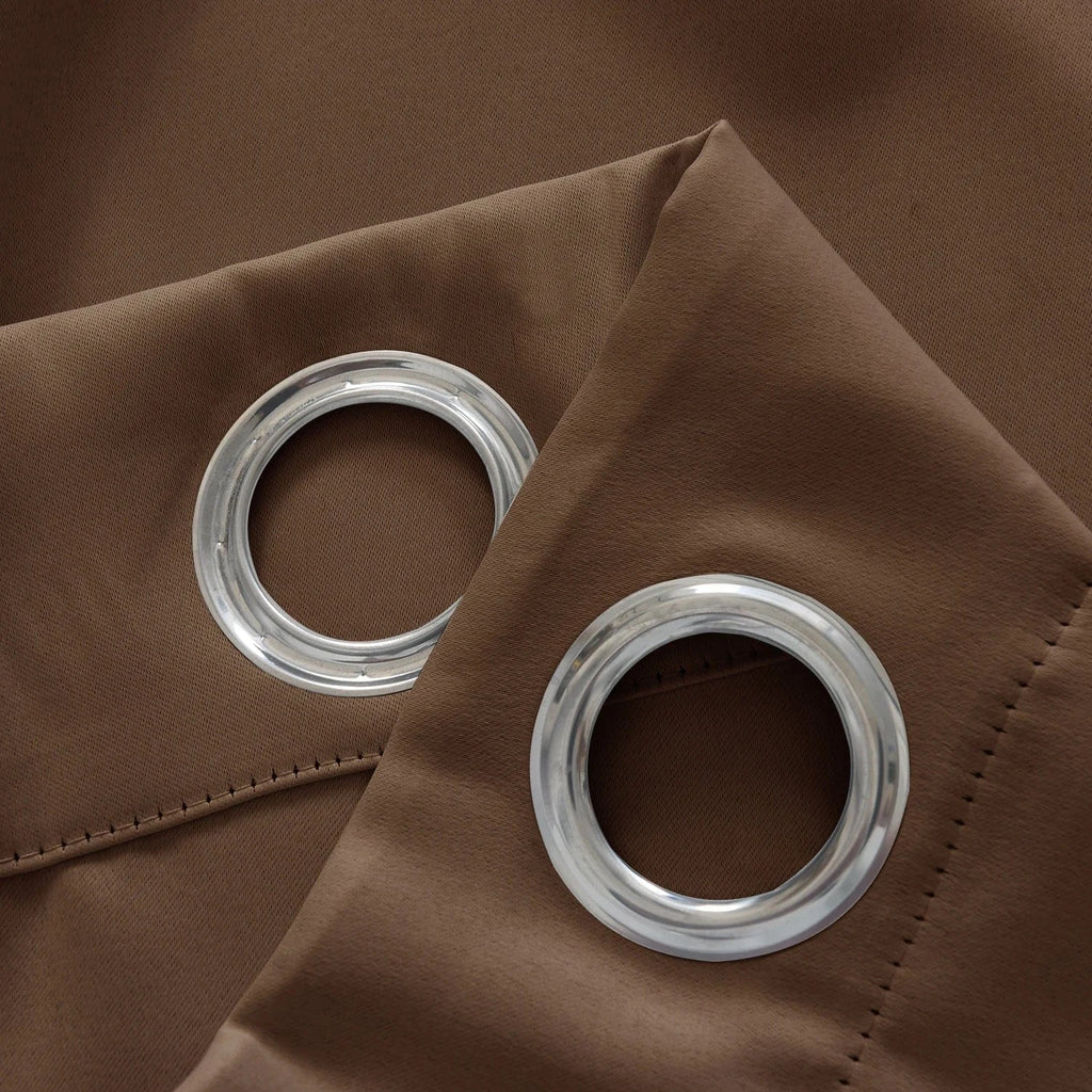 Lot de 2 Rideaux Extérieurs Imperméables – Œillets Métalliques, Occultants pour Pergola, Patio, Gazebo ou Porche