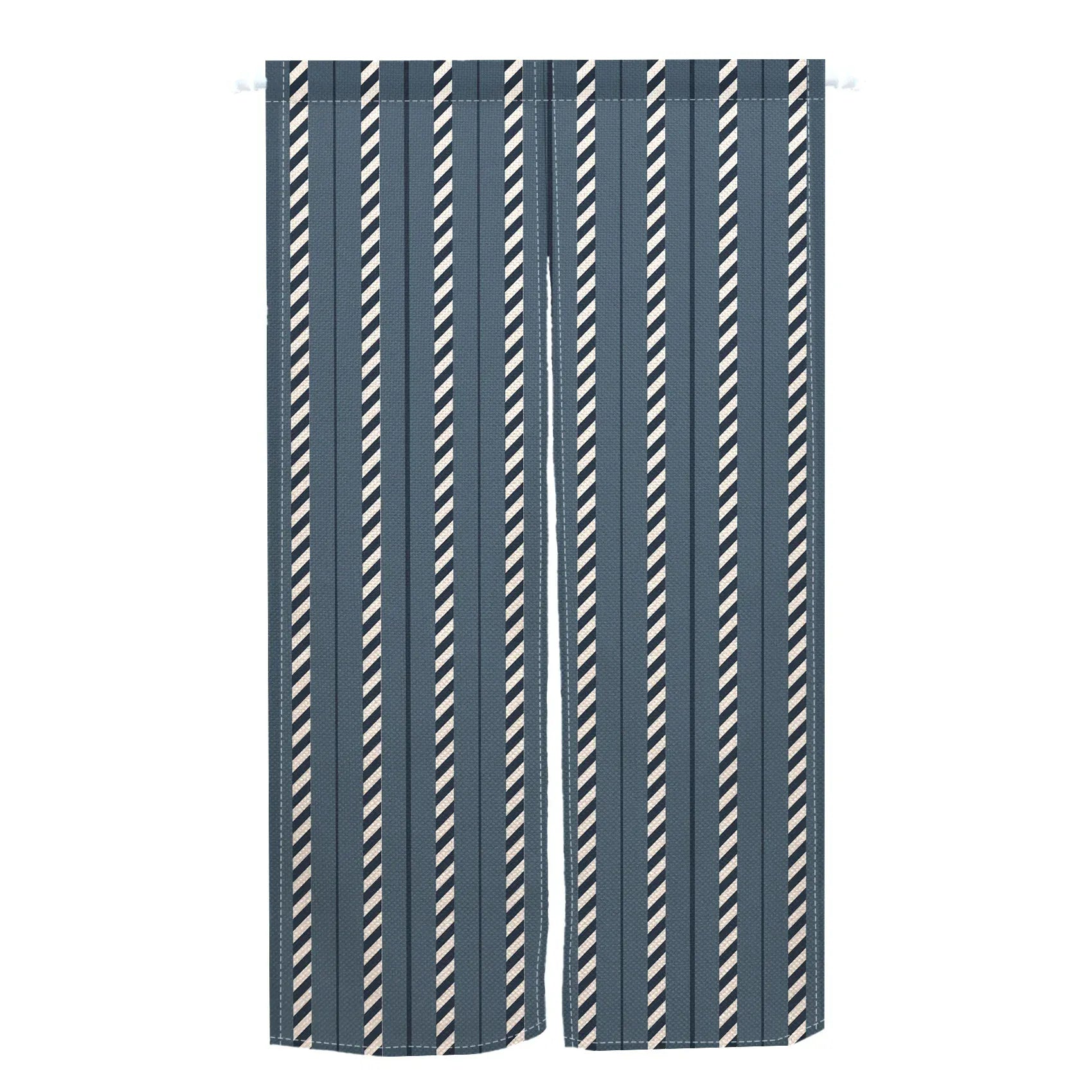 Noren Japonais à Rayures Colorées – Rideau de Porte Vertical, Tissu Lin, Séparation Entrée Chambre Cuisine