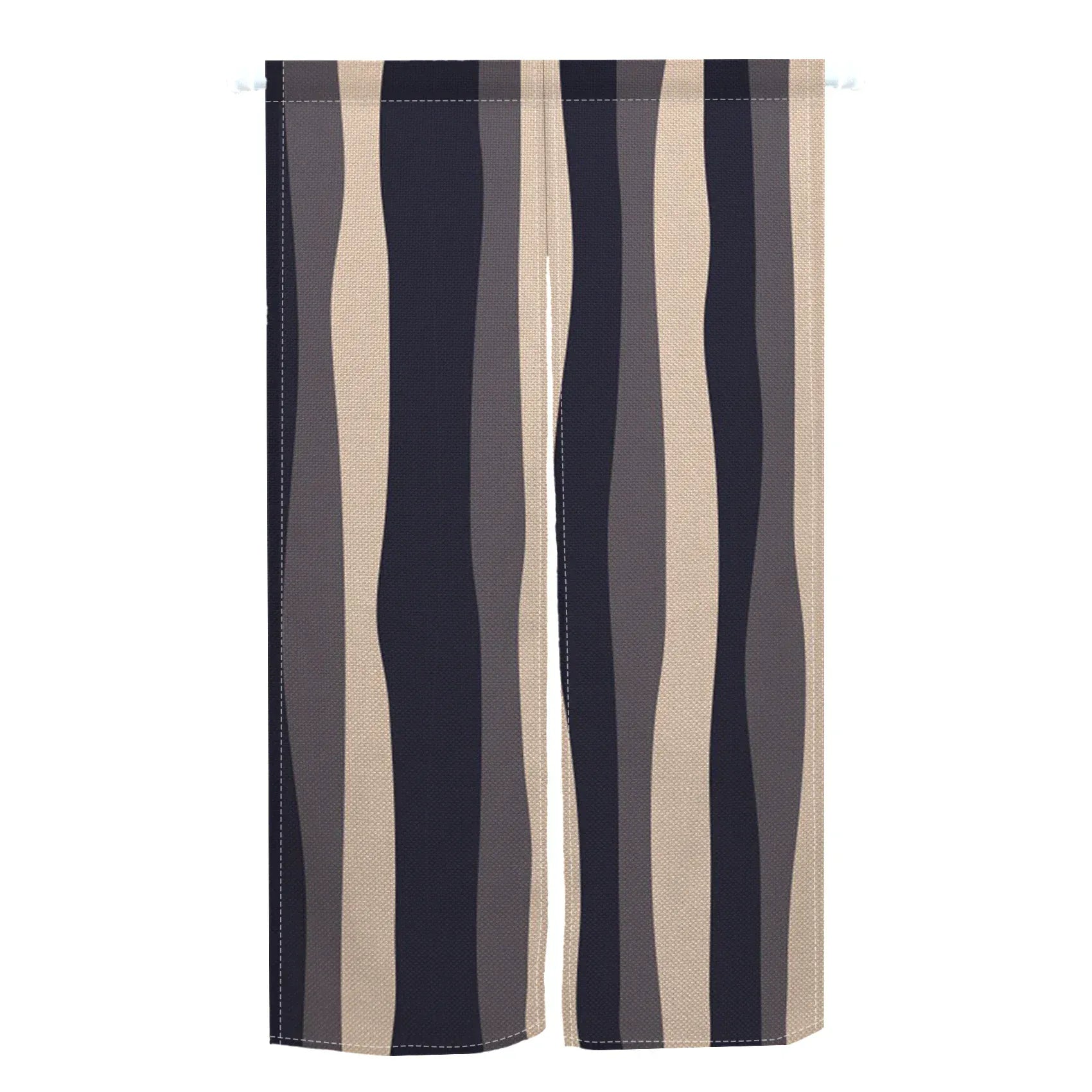 Noren Japonais à Rayures Colorées – Rideau de Porte Vertical, Tissu Lin, Séparation Entrée Chambre Cuisine