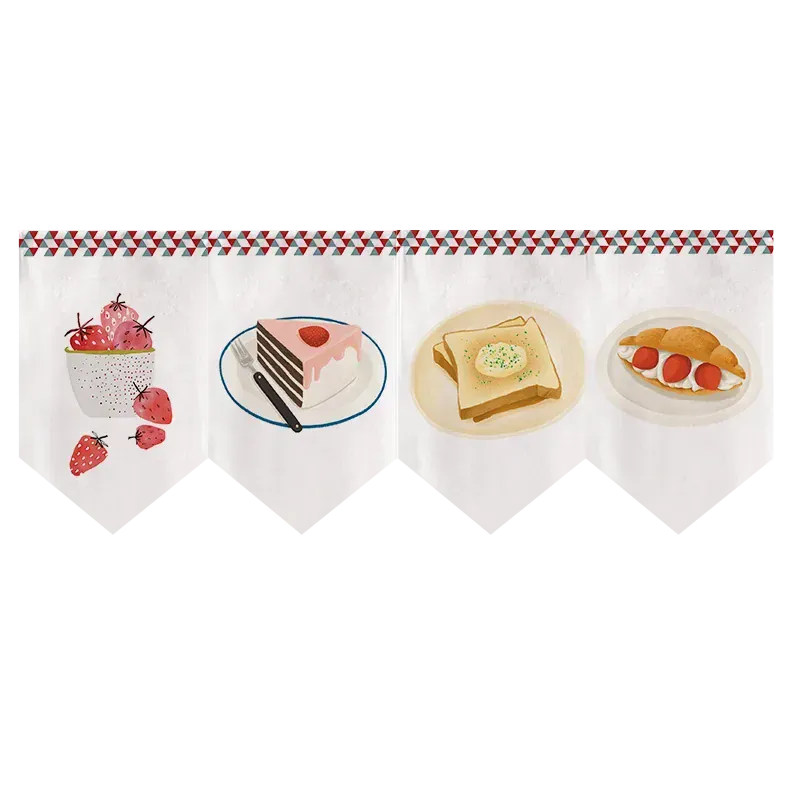 Noren Moderne – Rideau Court de Cuisine, Motif Triangle Nordique, Déco Restaurant