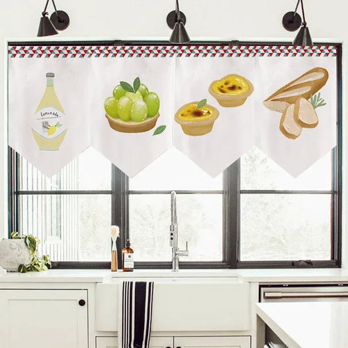 Noren Moderne – Rideau Court de Cuisine, Motif Triangle Nordique, Déco Restaurant