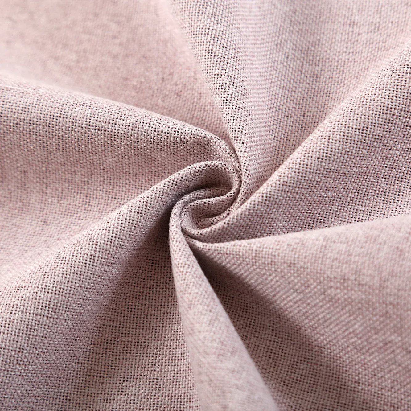 Pink / W100cmxH270cm 1piece / Rings-Grommet Top Rideaux Occultants Luxe 310 cm – Tissu Effet Lin, Style Moderne pour Salon ou Chambre