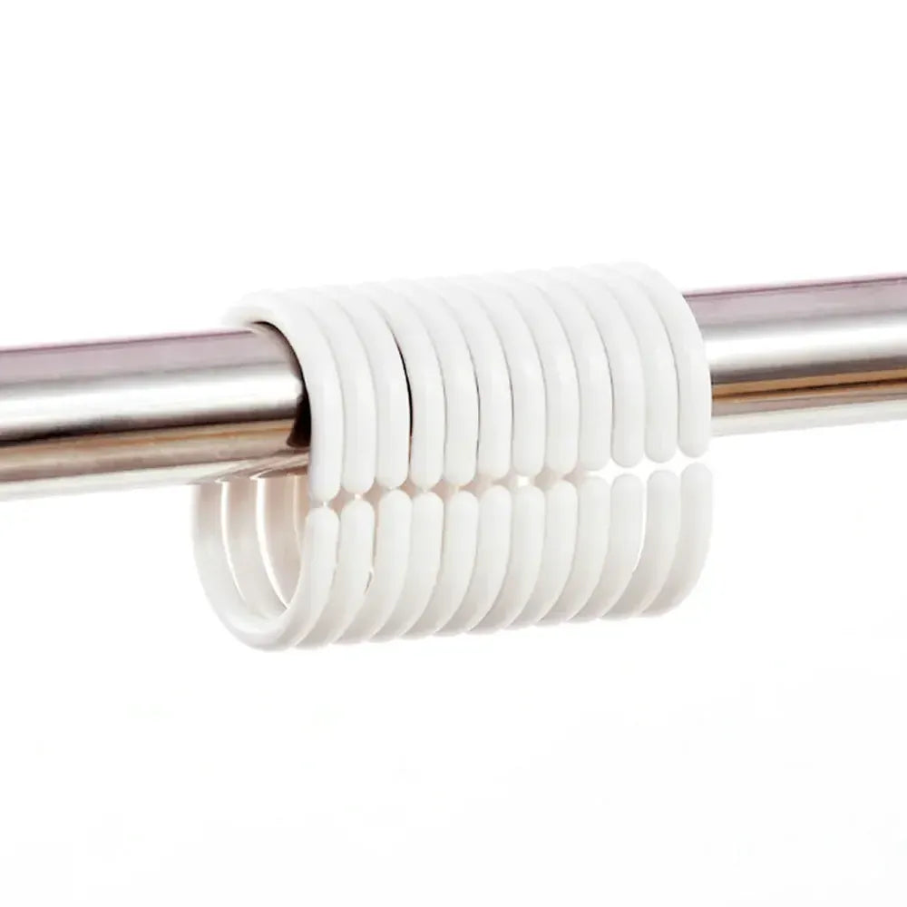 Rideau de Douche Noir Uni – Moderne et Imperméable, Multi-Tailles avec 12 Crochets Inclus