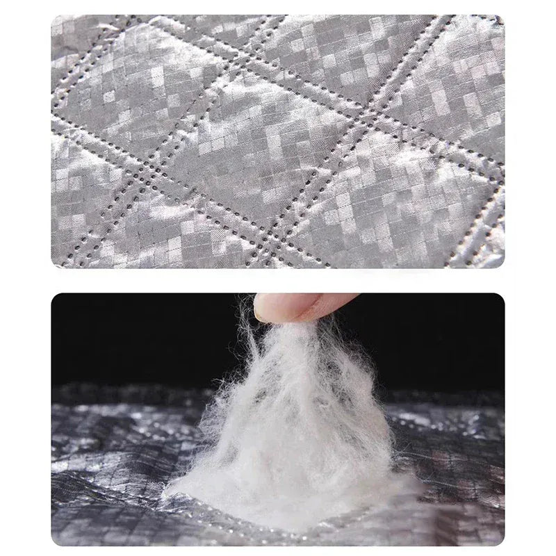 Rideau de Porte Magnétique Blanc – Coton Épais, Anti-Froid & Anti-Bruit, Occultant, Isolation Hiver