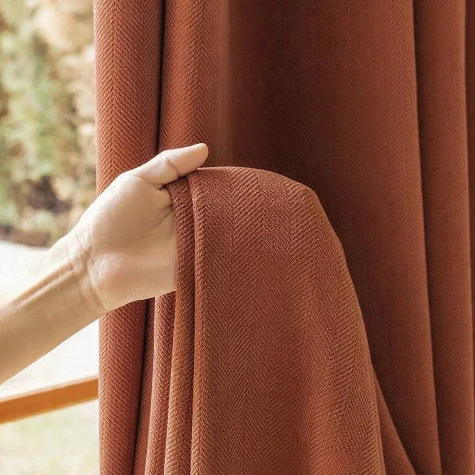 Rideau Occultant Bourgogne – Anti-Poussière, Isolation Thermique & Anti-Bruit pour Salon ou Chambre (1 Pièce)