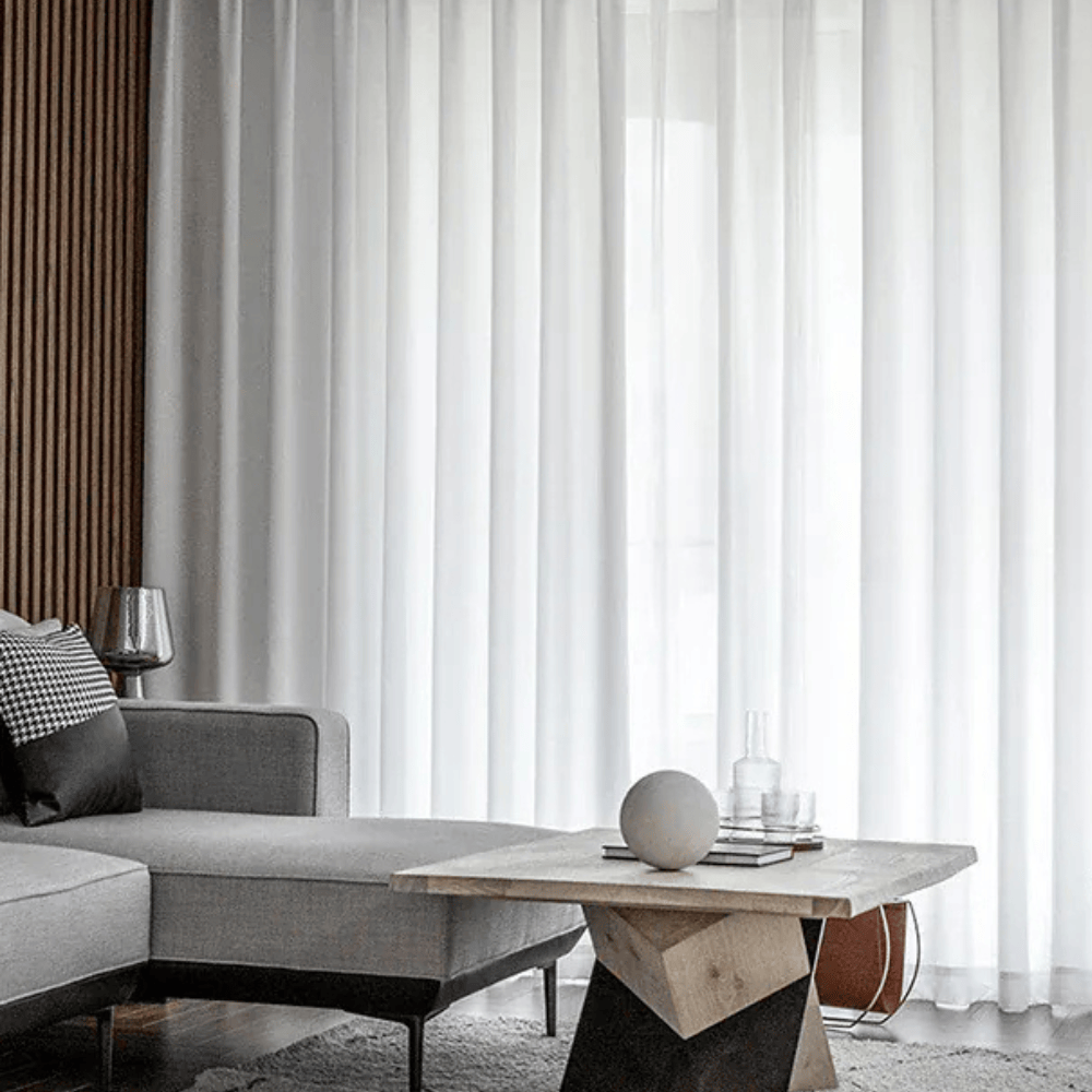 Rideau Organza Blanc Luxe – Voilage Léger et Transparent, Déco Fenêtre pour Salon & Chambre