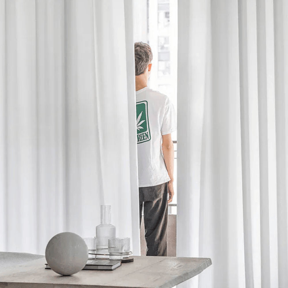 Rideau Organza Blanc Luxe – Voilage Léger et Transparent, Déco Fenêtre pour Salon & Chambre