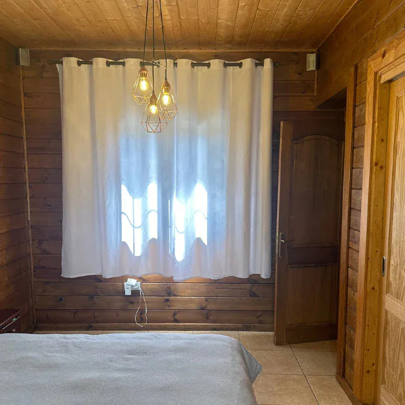 Rideaux Courts Modernes – Salon / Chambre / Cuisine, Uni, Semi-Occultants 70%, Prêts à Poser