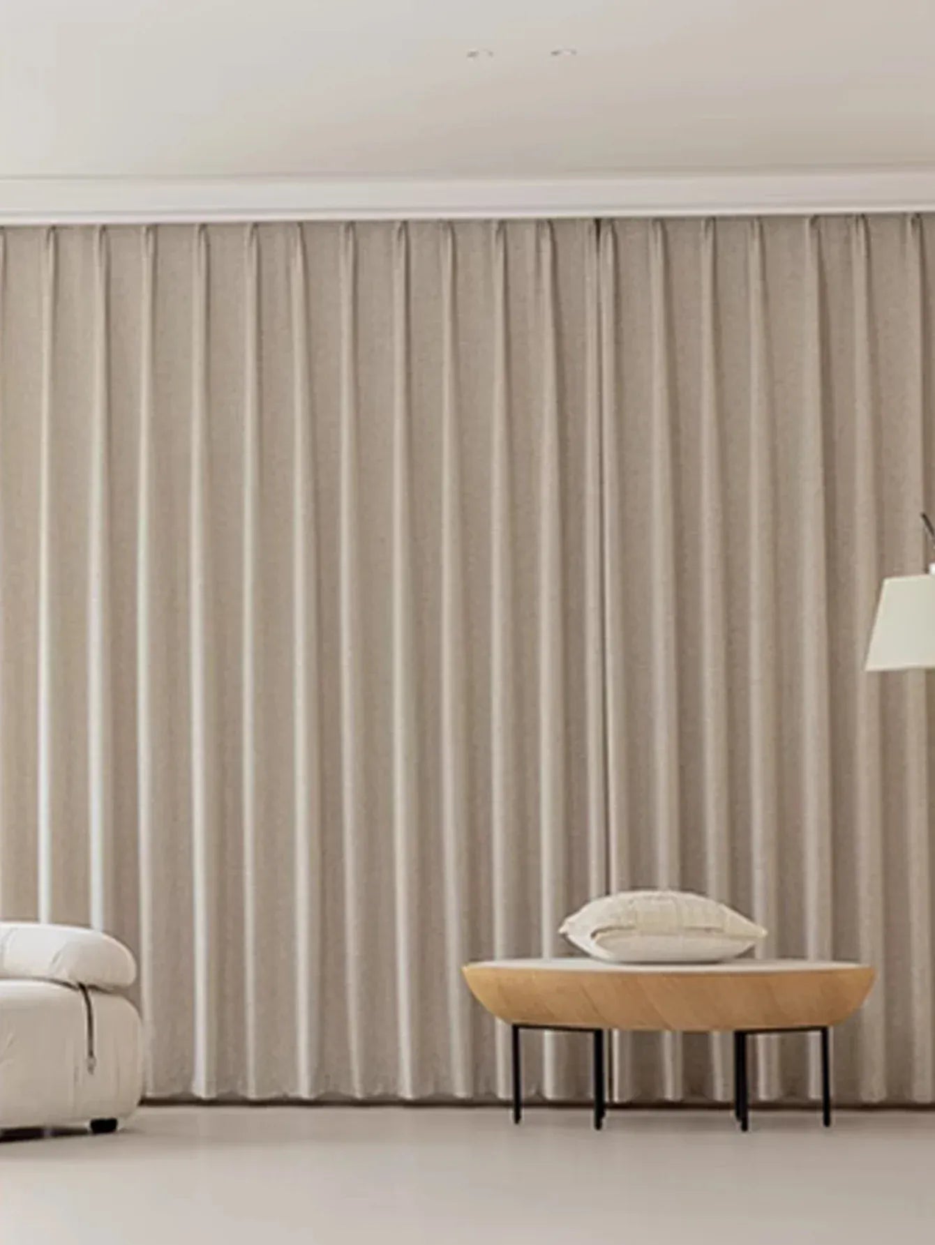 Rideaux Effet Lin Automne – Semi Occultant Élégants pour Salon et Balcon, Texture Raffinée