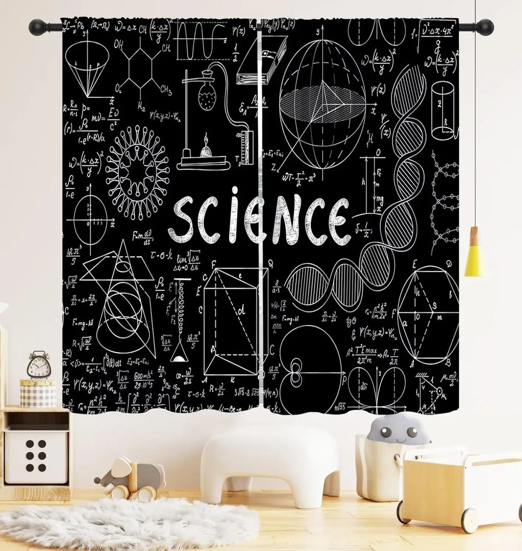Rideaux Enfant Thème Espace – Astronaute & Planètes, Occultants, Décoration Chambre