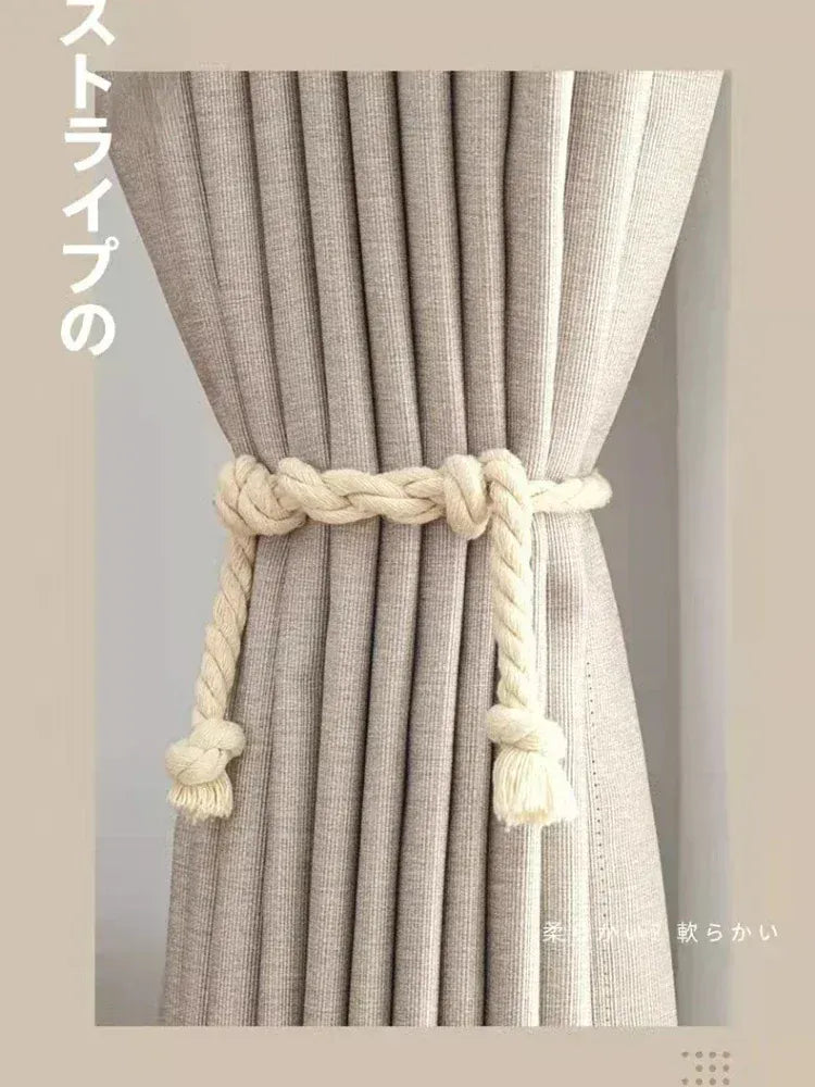 Rideaux Épais Crème Effet Lin – Occultants, Salon & Chambre, Finition Sur Mesure