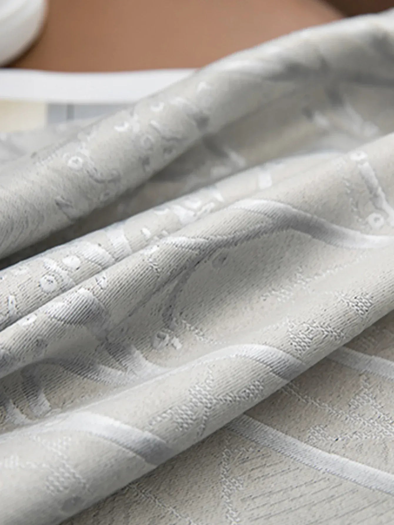 Rideaux Épais Gris Élégants – Style Light Luxury pour Salon