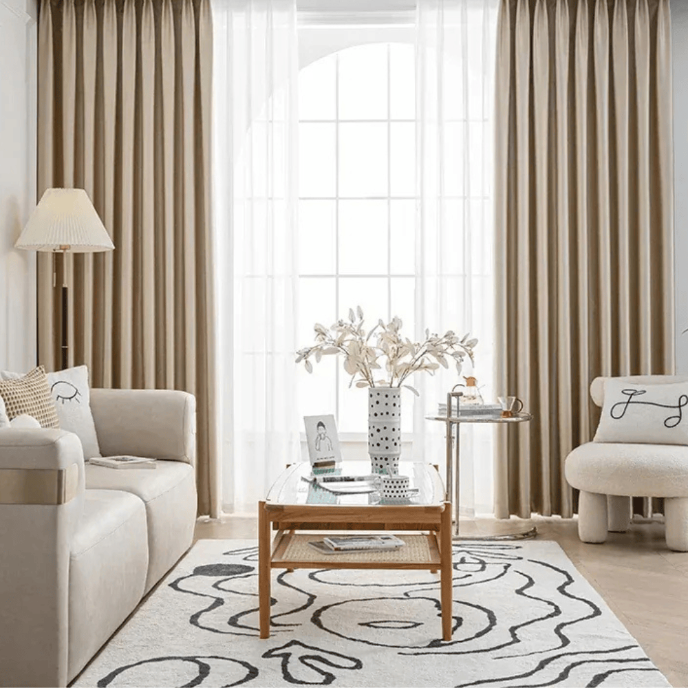 Rideaux Épais Occultants – Salon & Chambre, Décoration Intérieure Haut de Gamme, Prêts à Poser