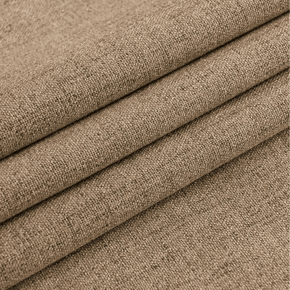 Rideaux Occultants 100% Sur Mesure – Hauteur 310 cm, Tissu Effet Lin Uni pour Salon & Salle à manger