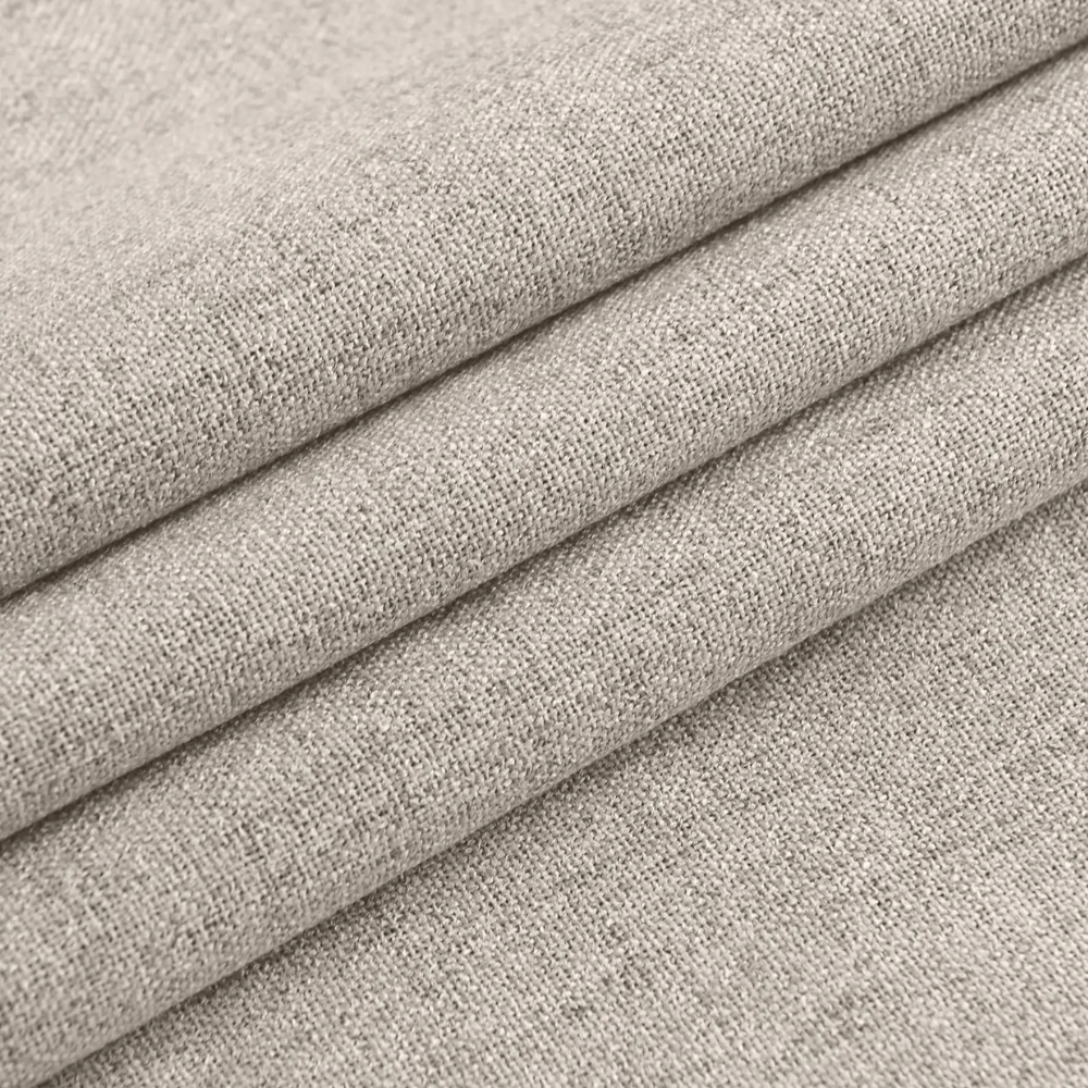 Rideaux Occultants 100% Sur Mesure – Hauteur 310 cm, Tissu Effet Lin Uni pour Salon & Salle à manger