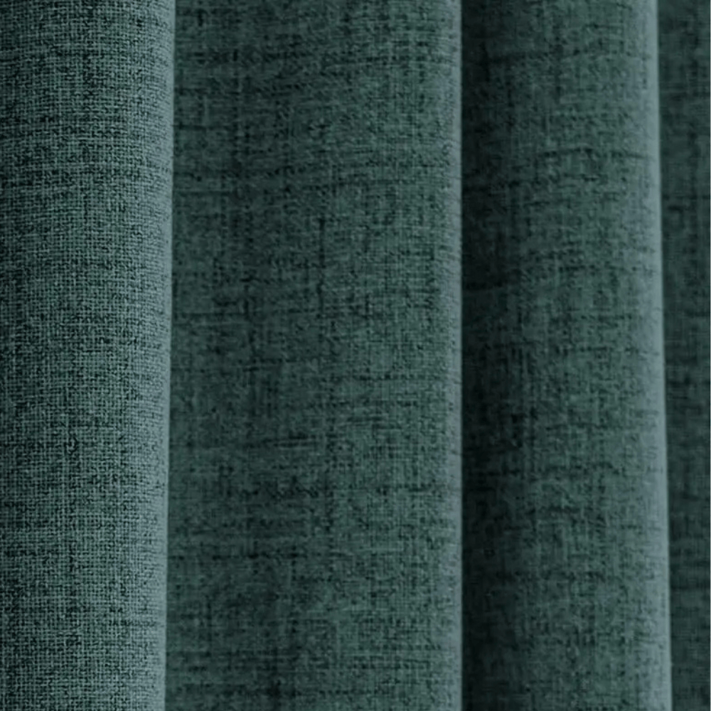 Rideaux Occultants 100% Sur Mesure – Hauteur 350 cm, Tissu Effet Lin pour Salon ou Chambre à Plafond Haut