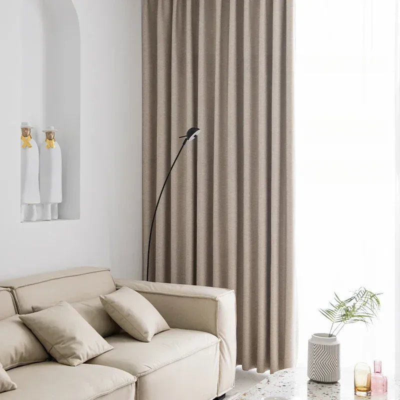 Rideaux Occultants 80–90% Insonorisés – Épais et Élégants pour Salon, Chambre ou Baie Vitrée