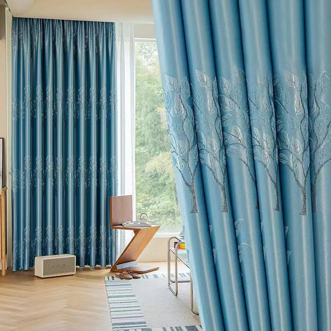 Rideaux Occultants Bleu Tiffany – Isolation Thermique, Protection Solaire, Chambre Haut de Gamme