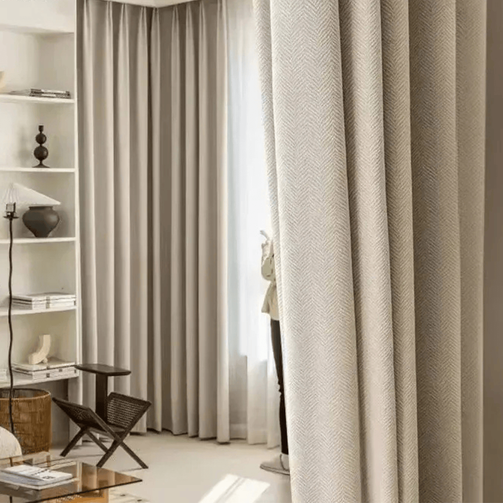 Rideaux Occultants Modernes – Tissu Épais Anti-Soleil et Insonorisant pour Salon, Chambre ou Baie Vitrée