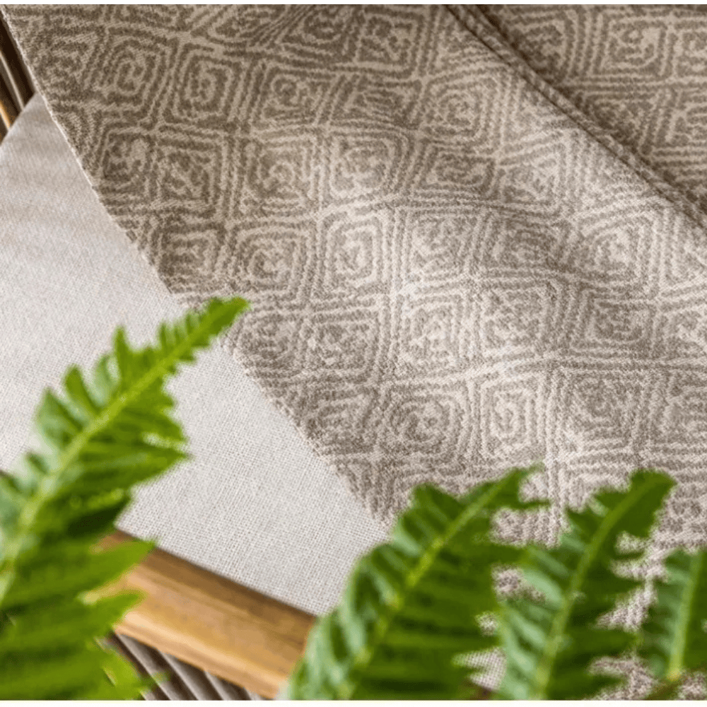 Rideaux Occultants Vintage Américain – Tissu Jacquard Épais Effet Lin avec Voilage Blanc, Sur Mesure pour Salon & Chambre