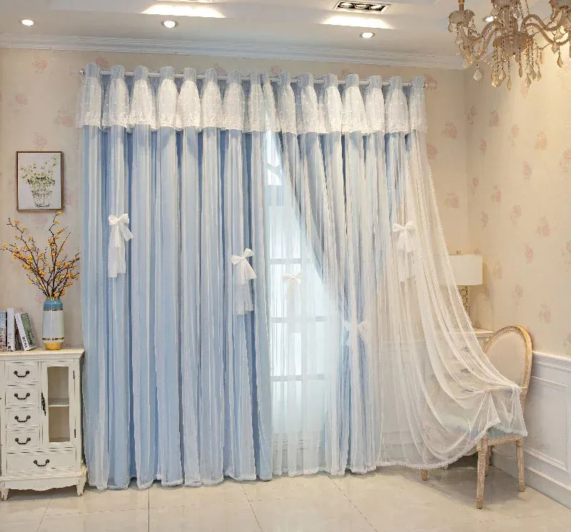 Rideaux Princesse Crème Double Épaisseur – Occultants, Isolants Thermiques, Chambre Fille ou Salon