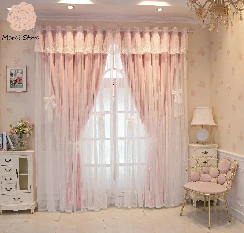 Rideaux Princesse Crème Double Épaisseur – Occultants, Isolants Thermiques, Chambre Fille ou Salon