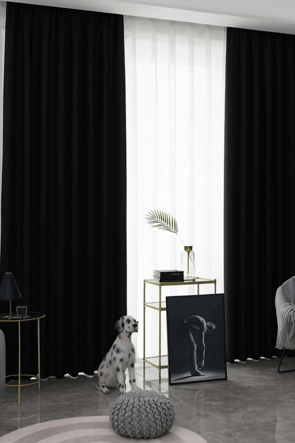 Rideaux Salon et Séjour – Occultants Épais Unis pour Fenêtres, Style Moderne Élégant