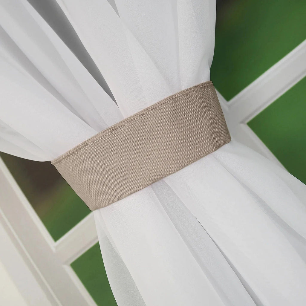 Rideaux Semi-Transparents avec Cœurs Argentés – Design Découpé Laser, Protection UV, 1 Pièce