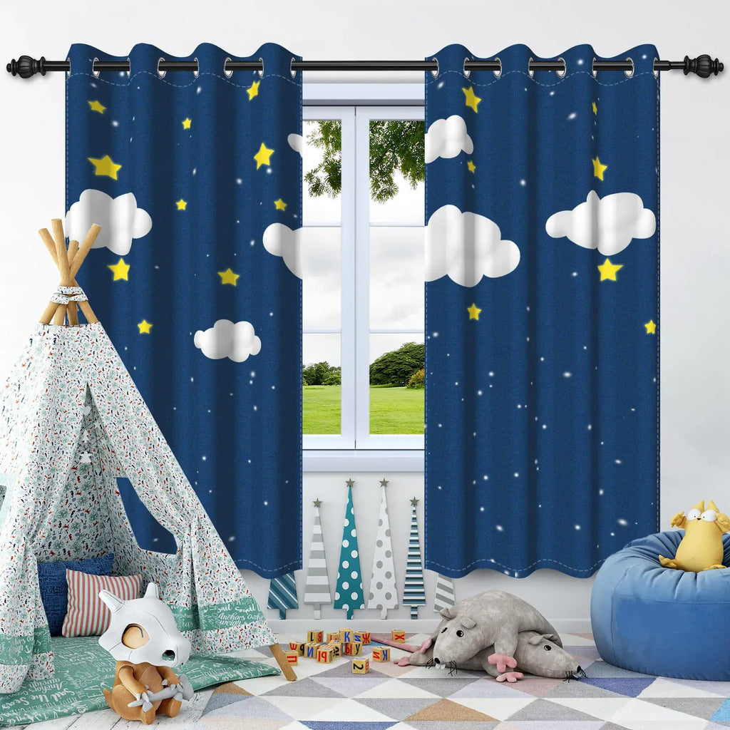 Rideaux Thème Animalier pour Enfants – Motifs Ludiques, Blackout, Fenêtre Chambre