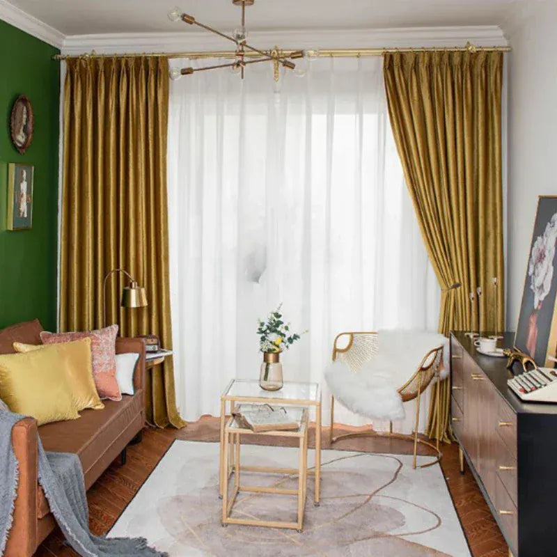 Rideaux Thermiques Occultants – Drapés Isolants Contre Froid et Chaleur pour Salon et Séjour